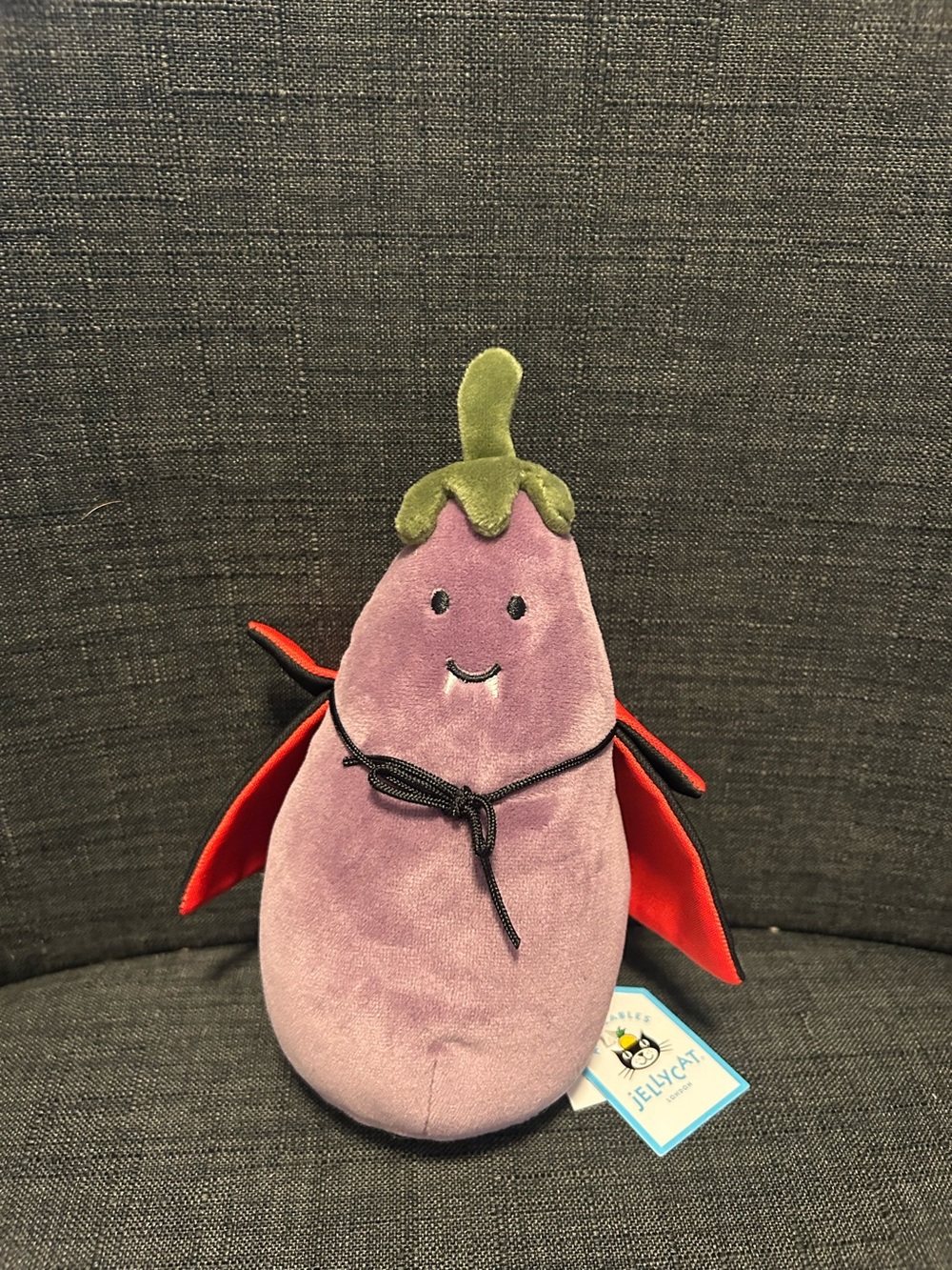 JELLYCAT Eggplant Vampire RETIRED